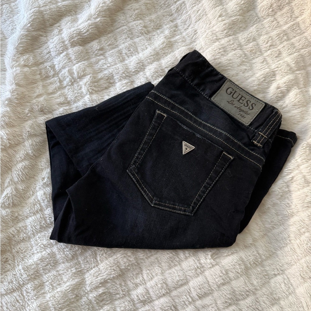 GUESS Women's Dark Denim Skinny Jeans